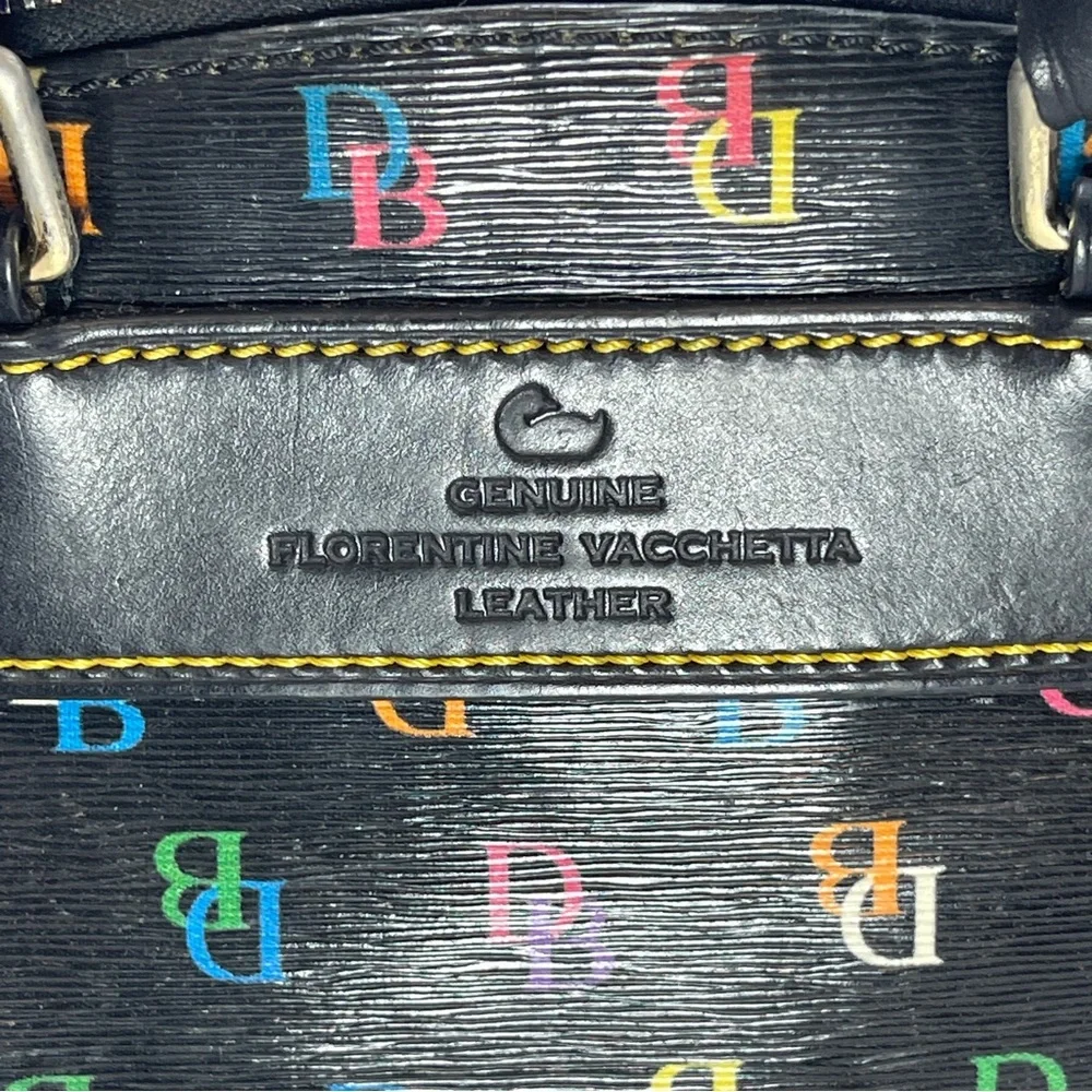 RARE Dooney & Bourke Rainbow “It Bag” | Y2K Vintage Satchel | Heart Tag - Picture 3 of 16